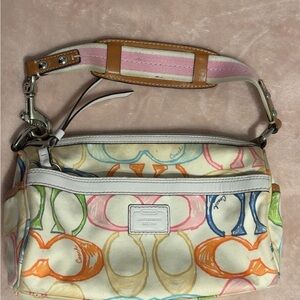 Coach Colorful Signature Shoulder Bag
